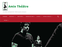 Tablet Screenshot of amin-theatre.fr